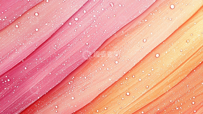 高清大图下载【趣麦麦图】彩虹色木纹背景水珠效果