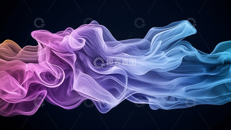 高清大图下载【趣麦麦图】流动的色彩抽象艺术背景