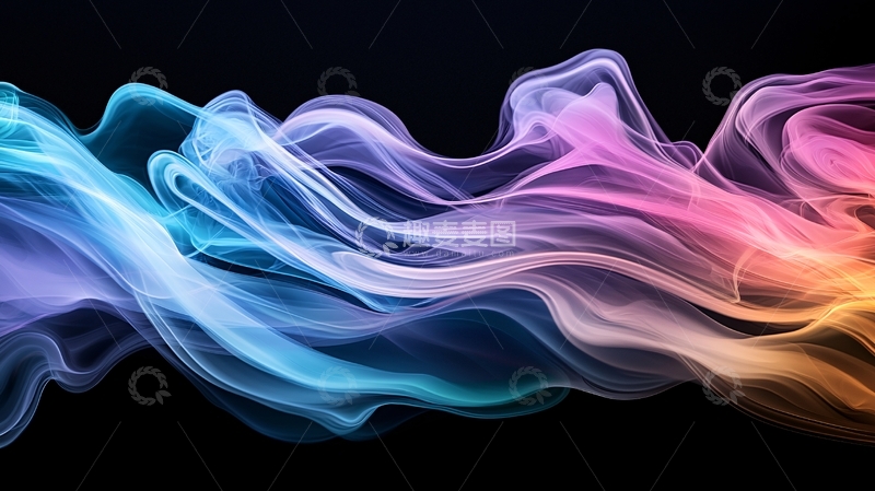 高清大图下载【趣麦麦图】色彩流动抽象艺术背景