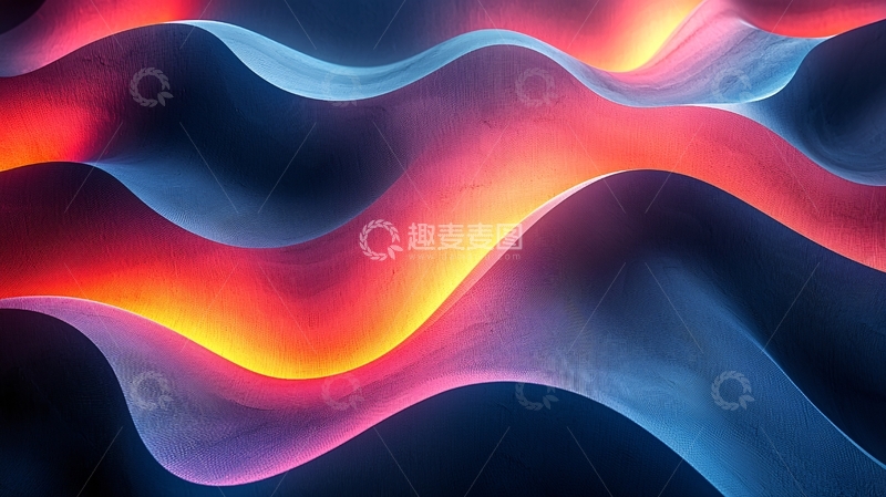 高清大图下载【趣麦麦图】抽象波浪纹理背景素材