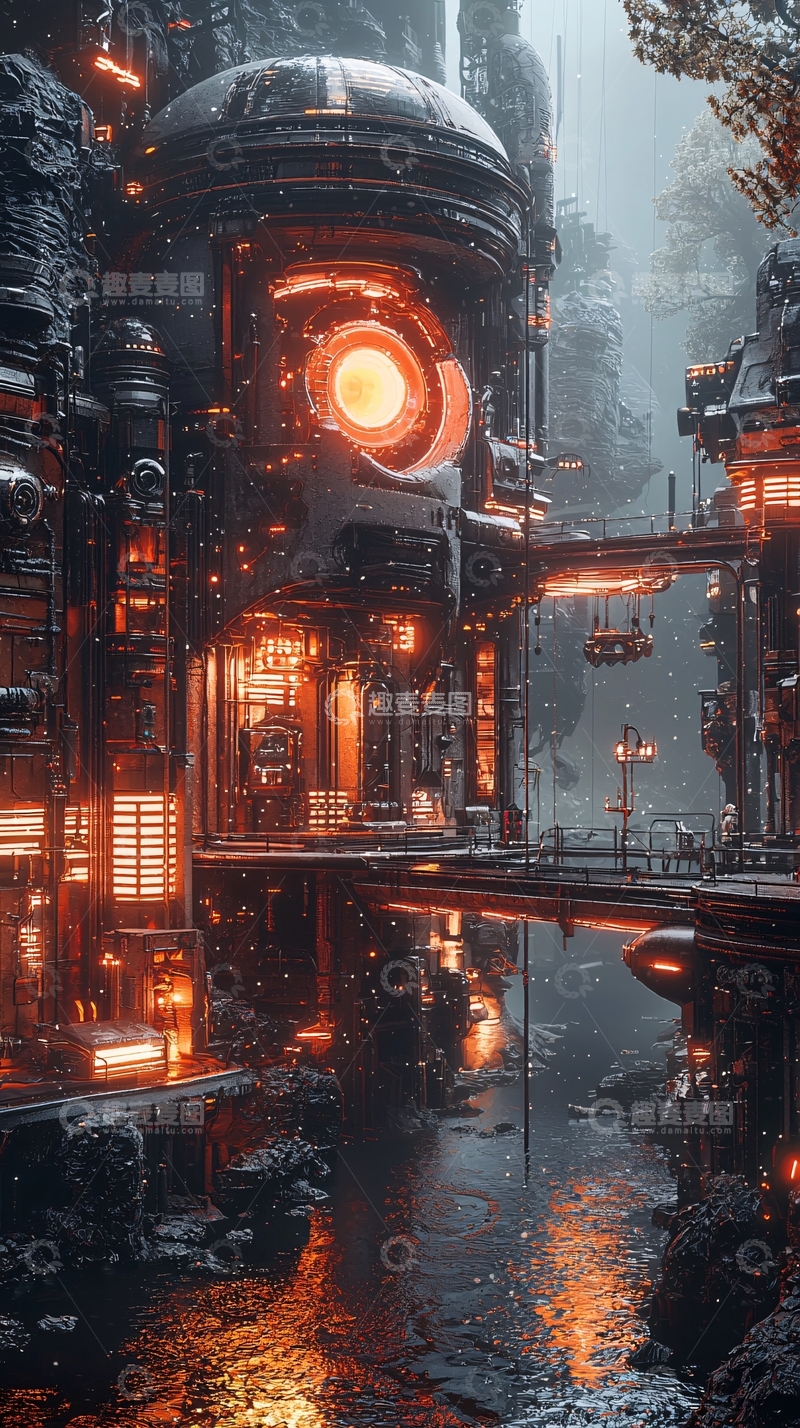 高清大图下载【趣麦麦图】未来科技之城夜景