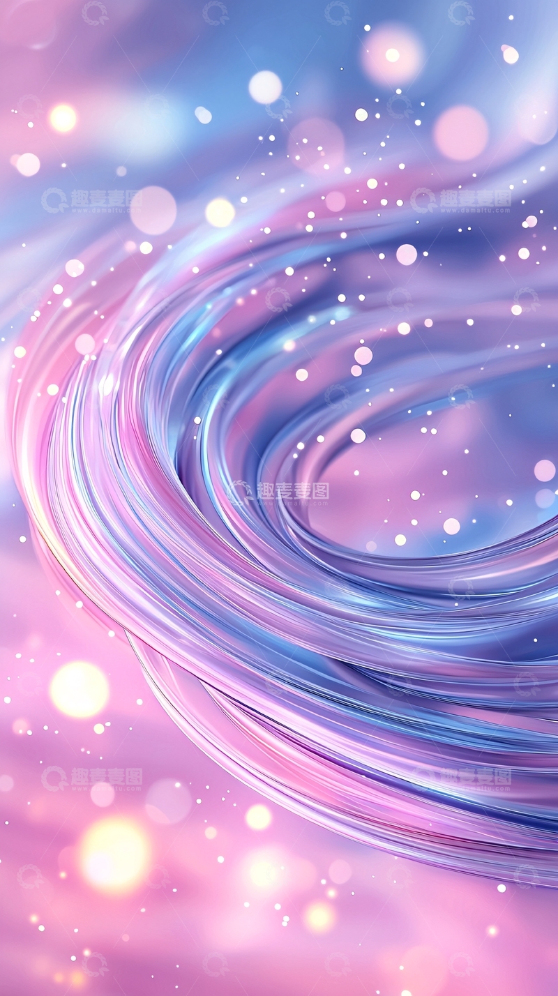 高清大图下载【趣麦麦图】梦幻漩涡背景素材