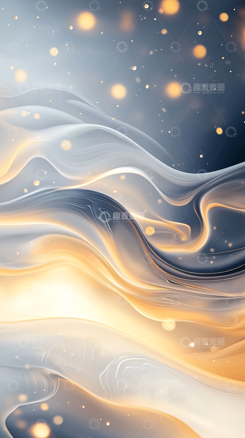 高清大图下载【趣麦麦图】流动光影抽象艺术背景
