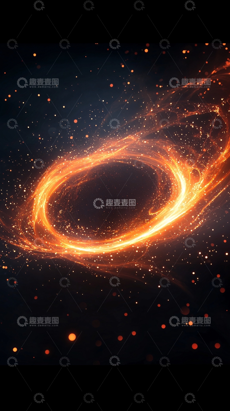 高清大图下载【趣麦麦图】宇宙漩涡光效背景图