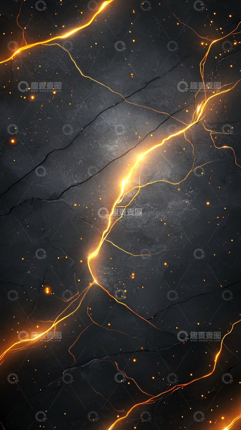 高清大图下载【趣麦麦图】裂纹中的光芒