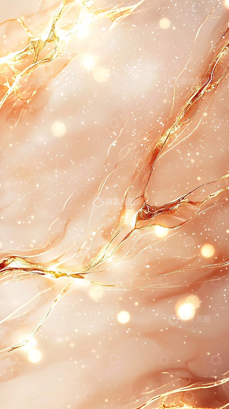 高清大图下载【趣麦麦图】金色线条光效背景图