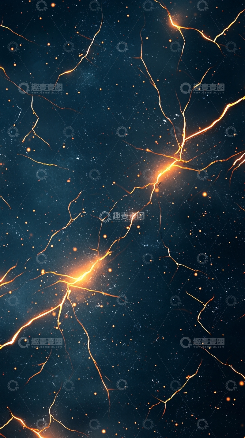 高清大图下载【趣麦麦图】星空裂痕光影效果背景图