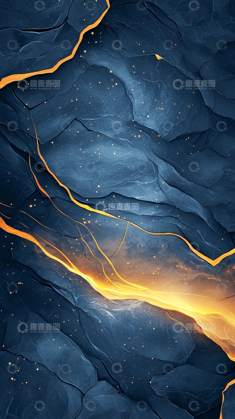 高清大图下载【趣麦麦图】深邃星空裂痕光影背景
