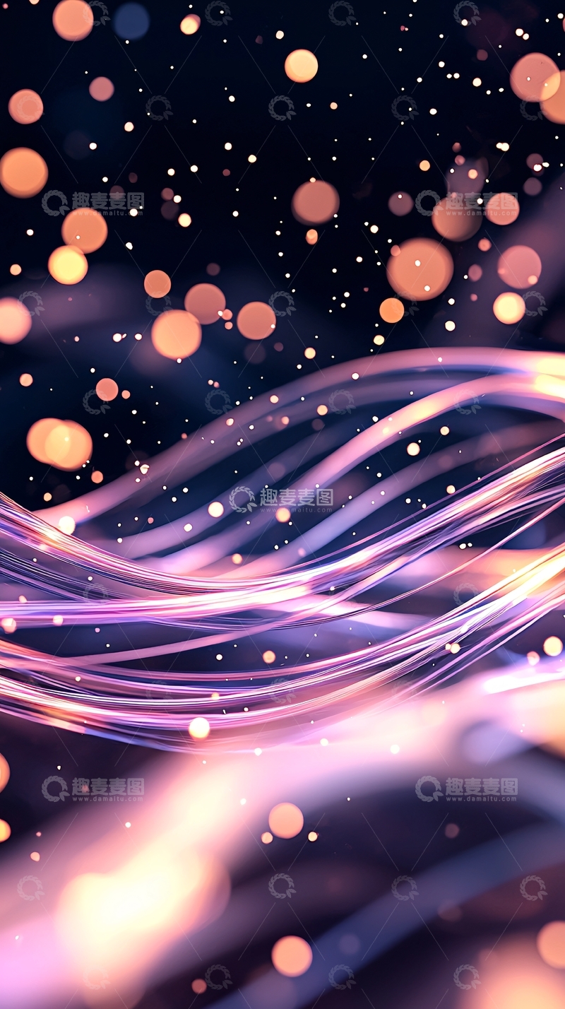 高清大图下载【趣麦麦图】光波流动抽象背景