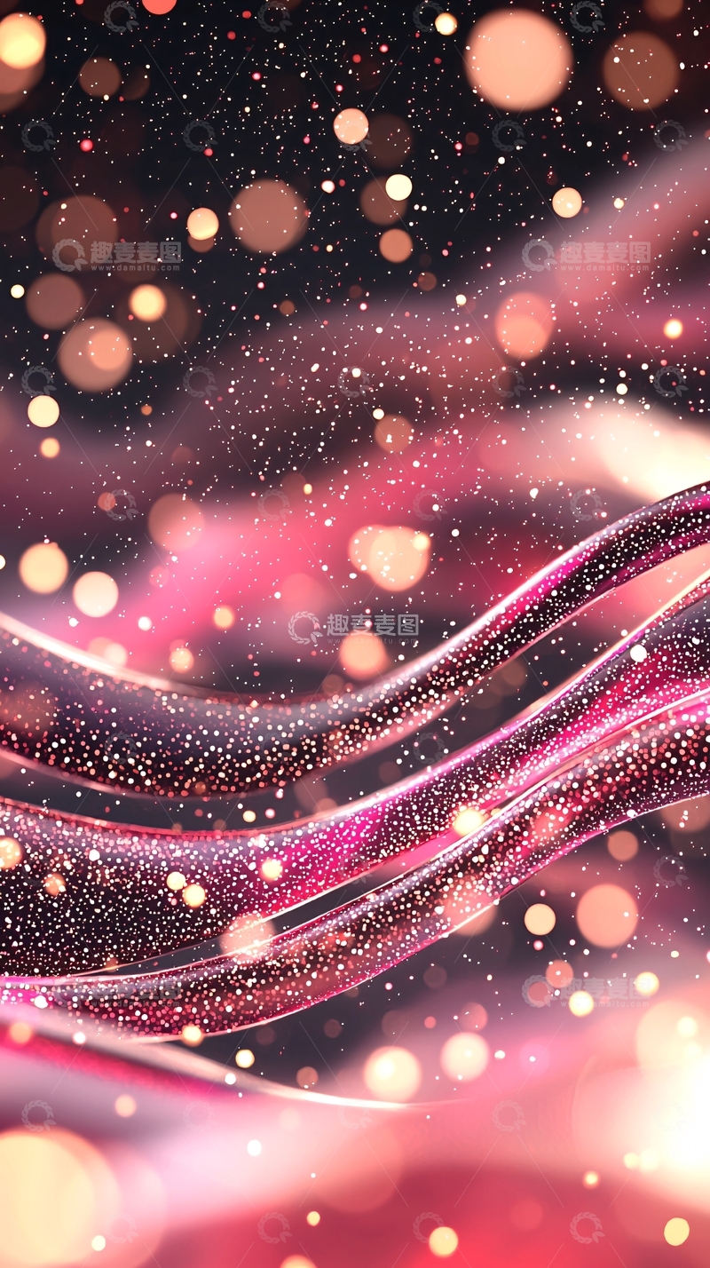 高清大图下载【趣麦麦图】梦幻星空流光背景