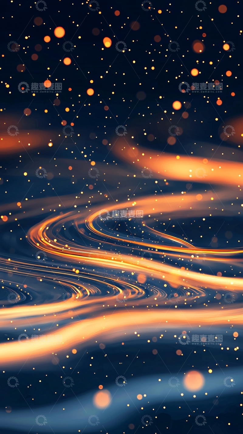 高清大图下载【趣麦麦图】光流星河动态壁纸