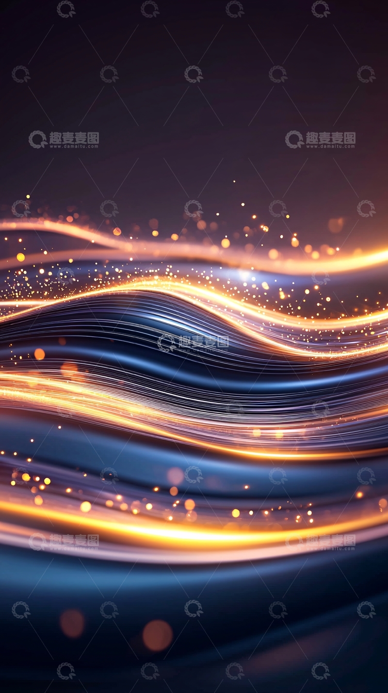 高清大图下载【趣麦麦图】光波流动动态壁纸