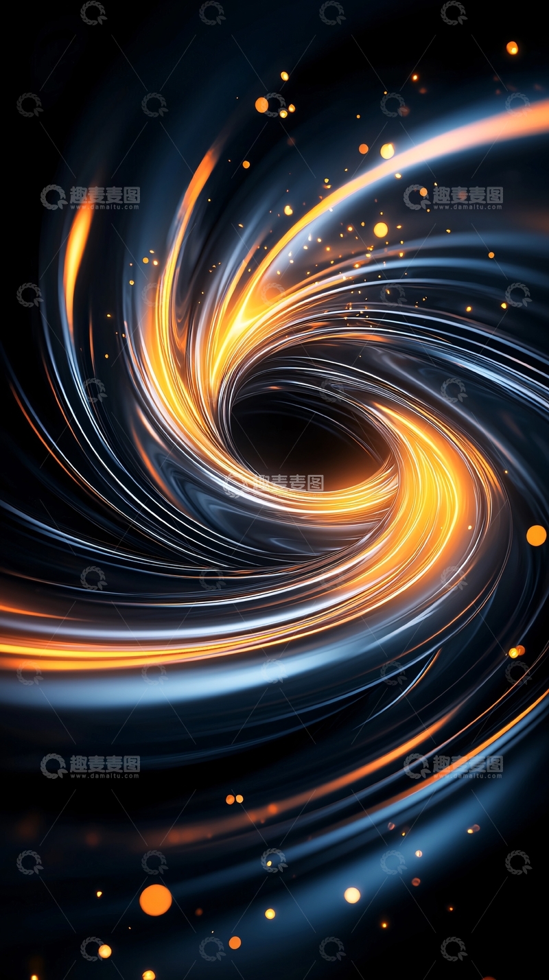 高清大图下载【趣麦麦图】光效漩涡动态壁纸
