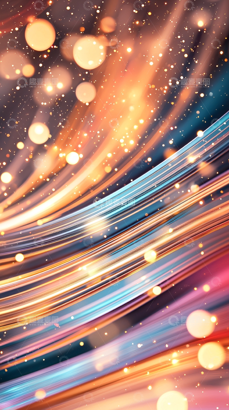高清大图下载【趣麦麦图】光效流动抽象背景