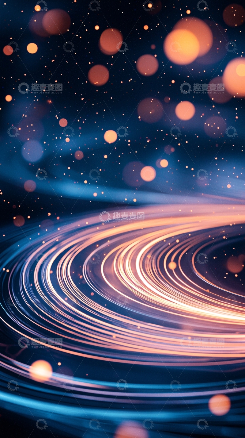 高清大图下载【趣麦麦图】光晕流动轨迹背景图