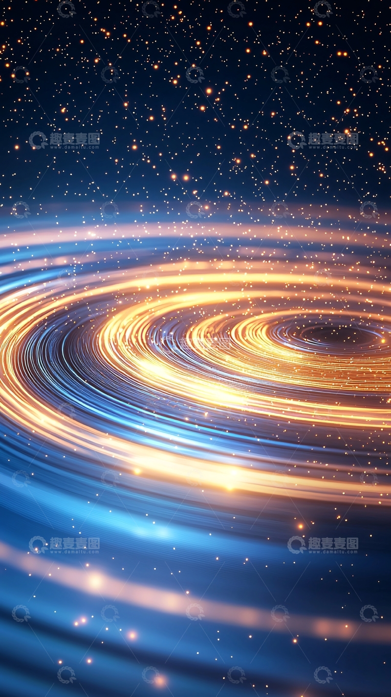 高清大图下载【趣麦麦图】宇宙漩涡星空背景
