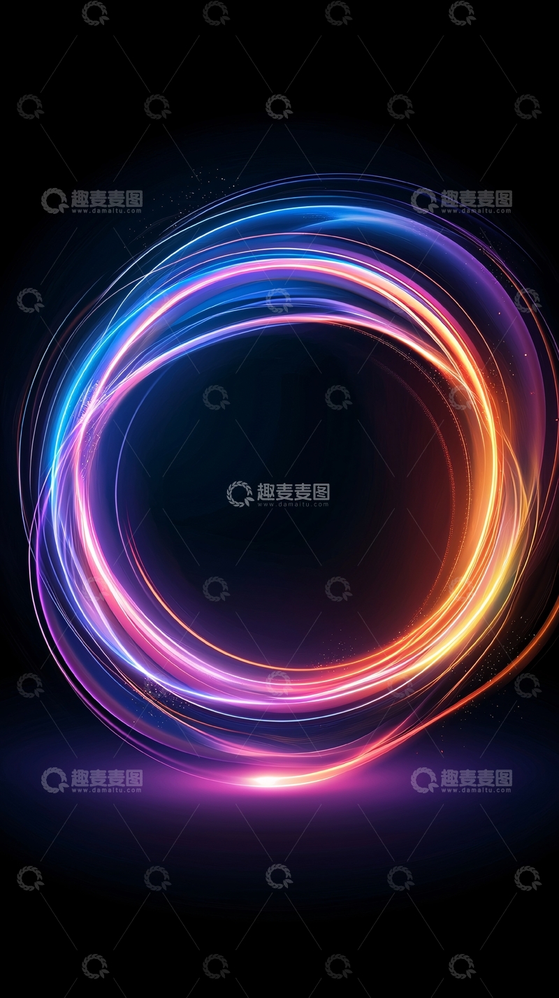 高清大图下载【趣麦麦图】光圈动态效果背景图