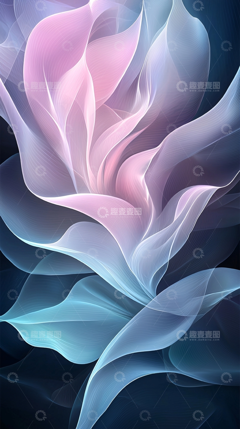 高清大图下载【趣麦麦图】抽象线条艺术背景图