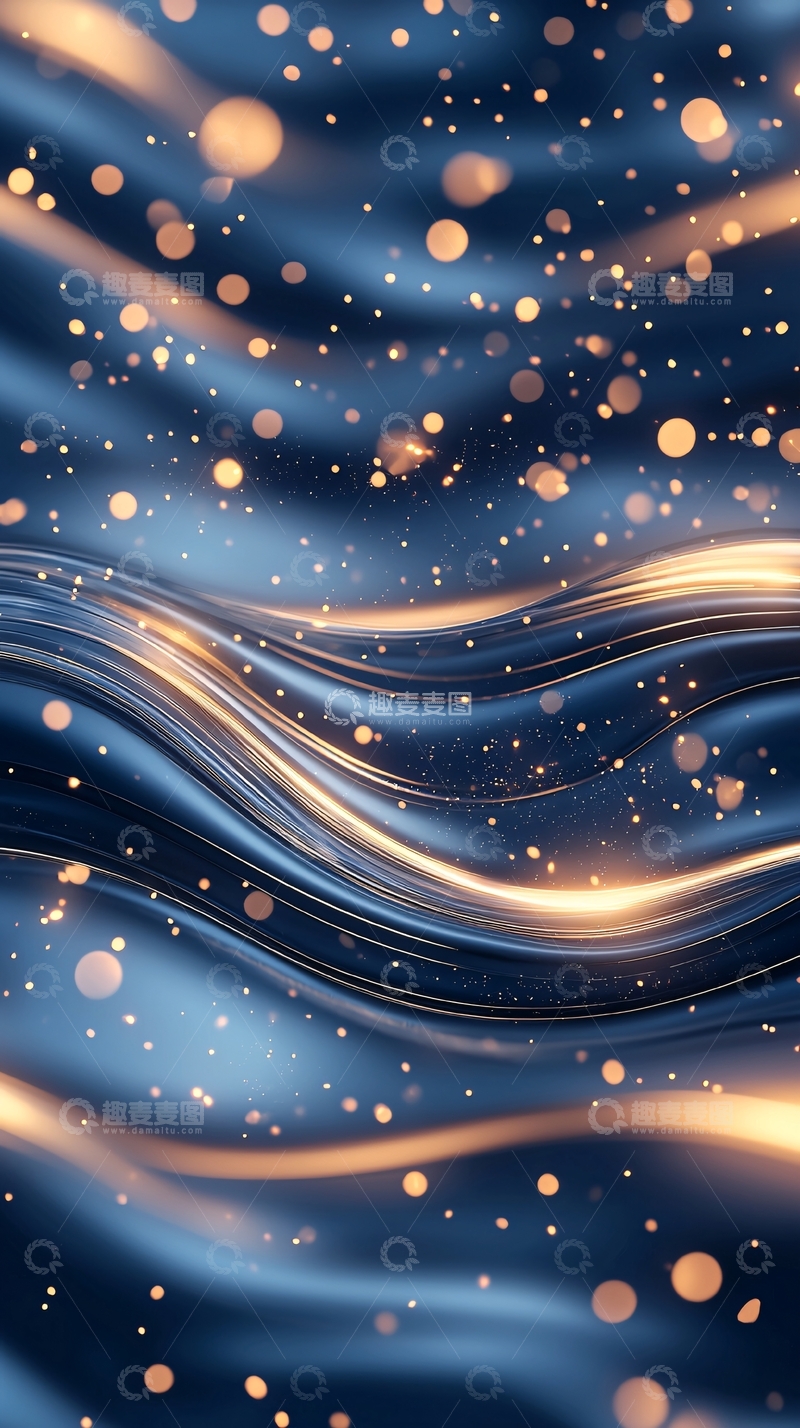 高清大图下载【趣麦麦图】梦幻波光粼粼背景素材