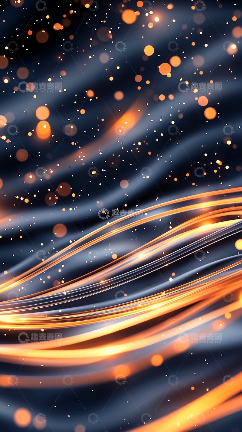 高清大图下载【趣麦麦图】光流与粒子动态背景