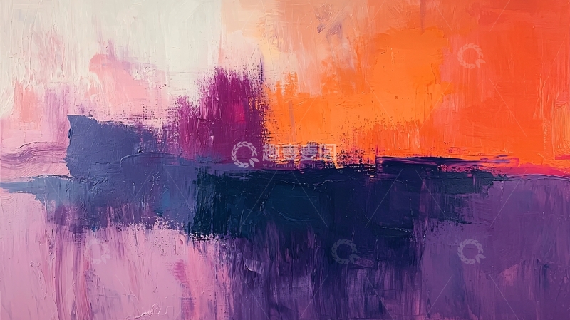 高清大图下载【趣麦麦图】抽象色彩渐变艺术画