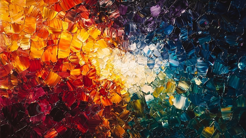 高清大图下载【趣麦麦图】色彩斑斓的抽象艺术画