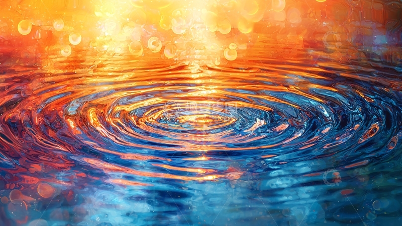 高清大图下载【趣麦麦图】水波涟漪光影效果