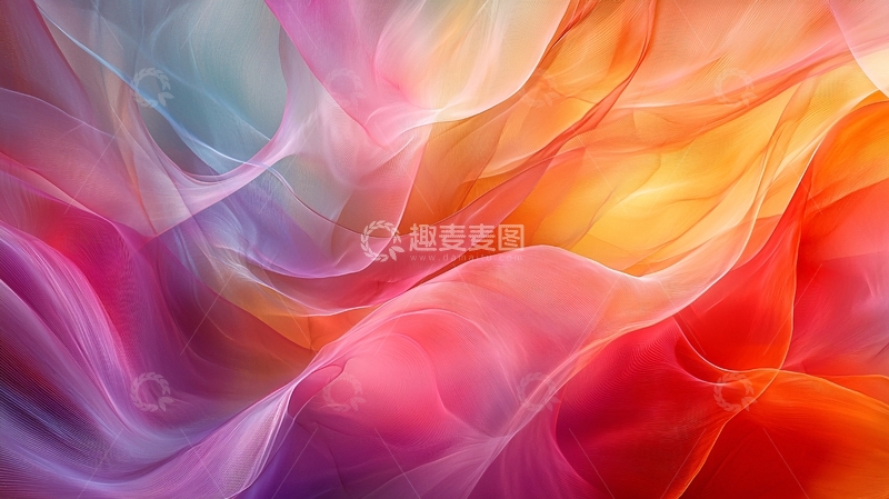 高清大图下载【趣麦麦图】色彩流动抽象艺术背景