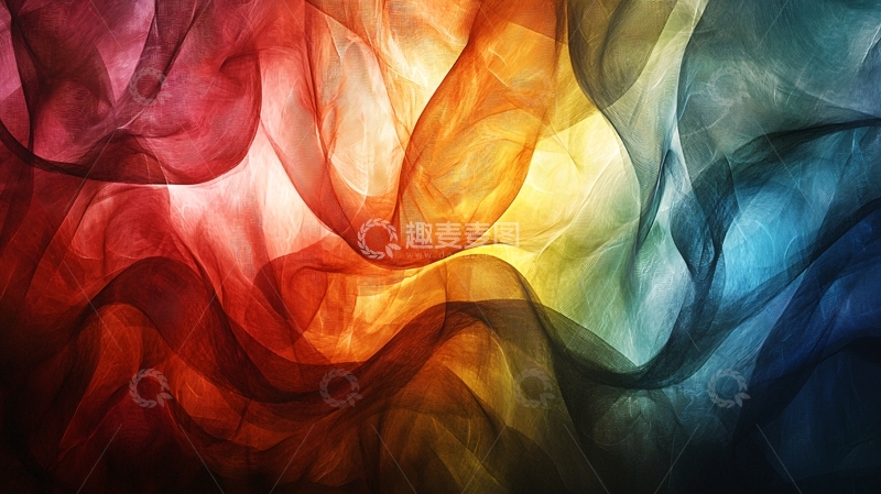 高清大图下载【趣麦麦图】色彩流动抽象艺术背景