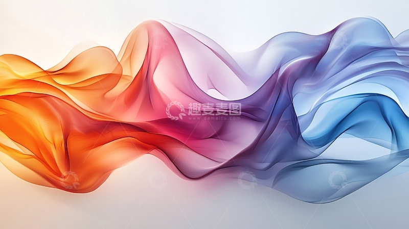 高清大图下载【趣麦麦图】色彩流动抽象艺术背景