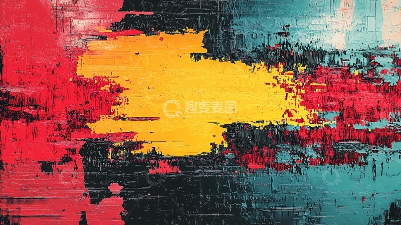 高清大图下载【趣麦麦图】抽象色彩块面艺术背景