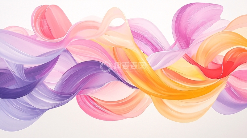 高清大图下载【趣麦麦图】色彩流动抽象艺术背景