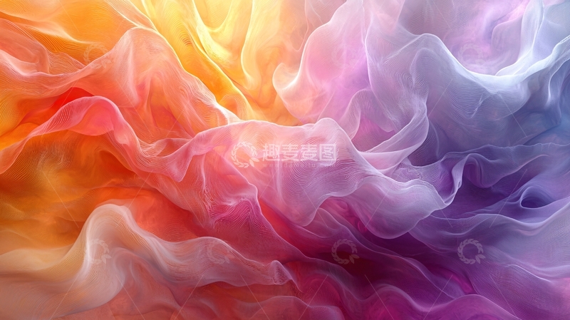高清大图下载【趣麦麦图】色彩流动抽象艺术背景