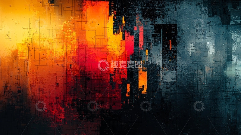 高清大图下载【趣麦麦图】未来科技抽象光影背景