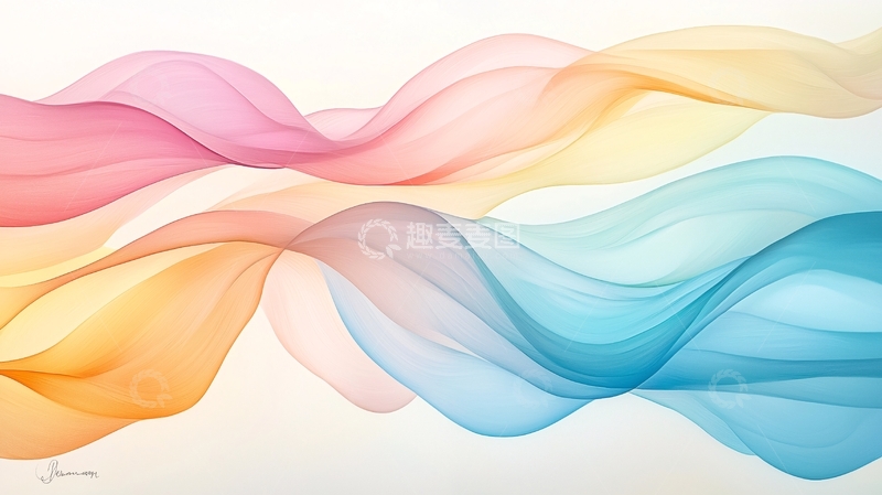 高清大图下载【趣麦麦图】色彩流动抽象艺术背景