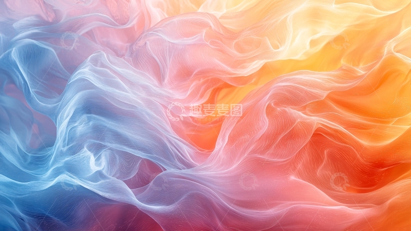 高清大图下载【趣麦麦图】流动的色彩抽象背景