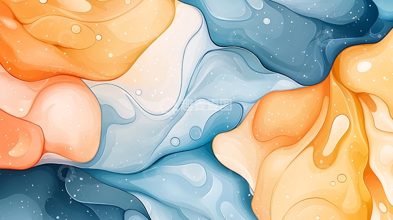 高清大图下载【趣麦麦图】抽象流动液体纹理背景
