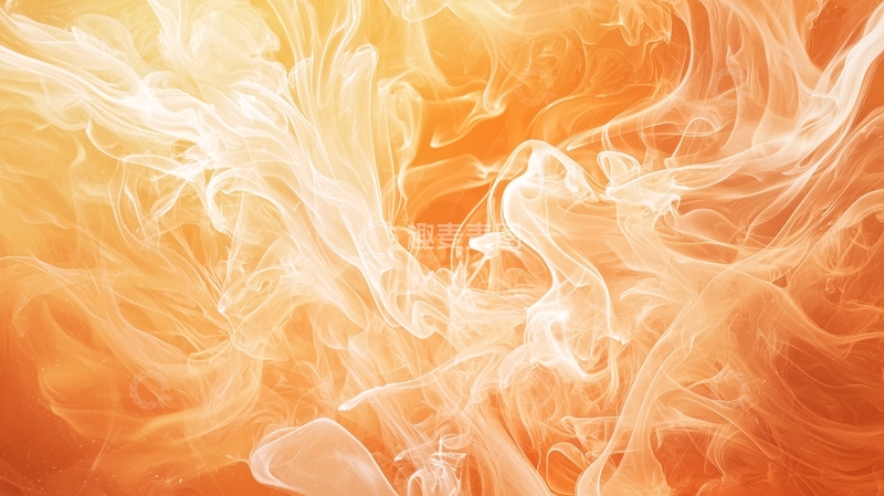 高清大图下载【趣麦麦图】橙色烟雾抽象背景