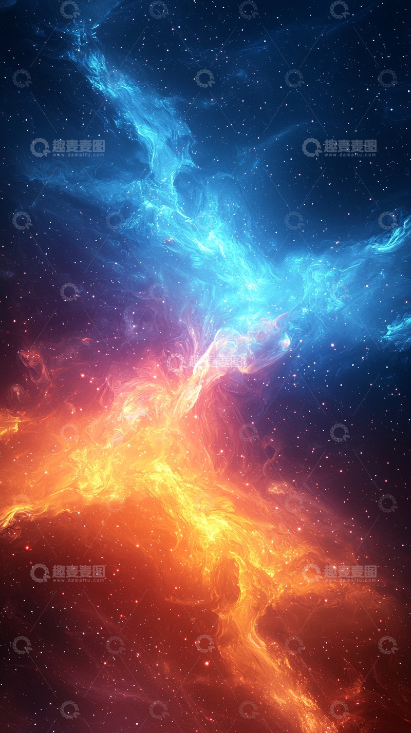 高清大图下载【趣麦麦图】星际火焰与星云