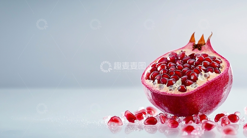 高清大图下载【趣麦麦图】石榴切开的特写照片
