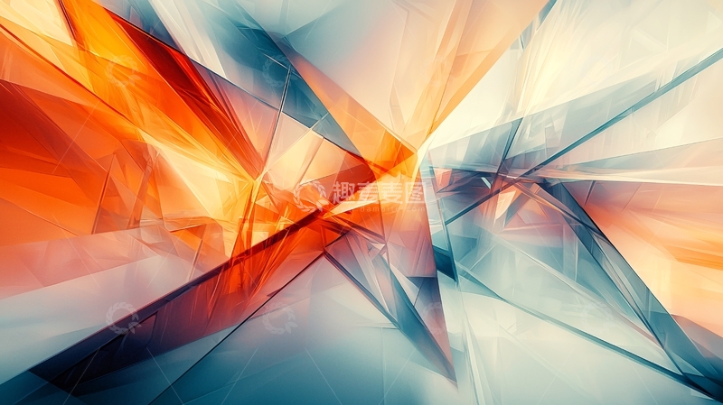 高清大图下载【趣麦麦图】抽象几何光影背景