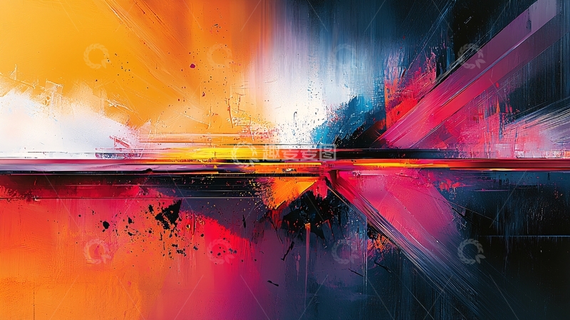 高清大图下载【趣麦麦图】抽象色彩流动艺术背景