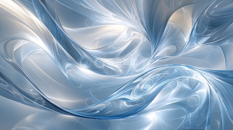 高清大图下载【趣麦麦图】蓝色流动抽象艺术背景