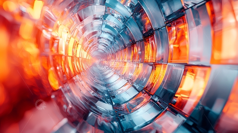 高清大图下载【趣麦麦图】未来科技隧道光影效果