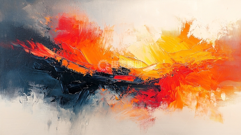 高清大图下载【趣麦麦图】抽象色彩流动艺术画