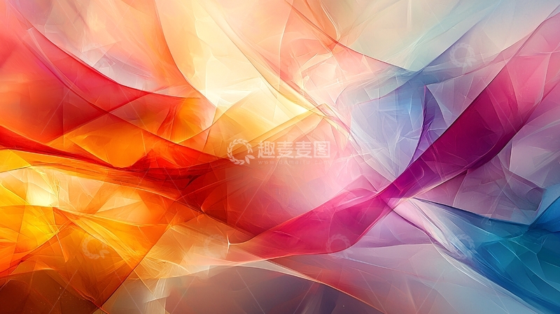 高清大图下载【趣麦麦图】抽象色彩流动背景图