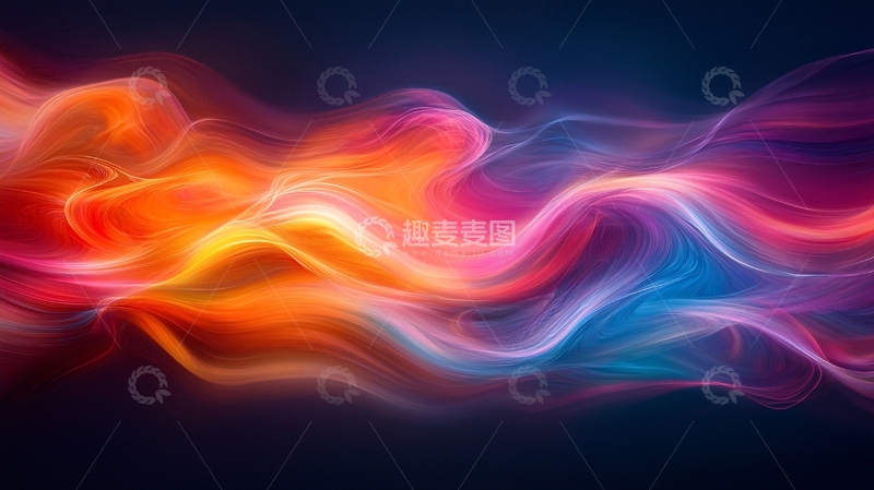 高清大图下载【趣麦麦图】色彩流动抽象艺术背景