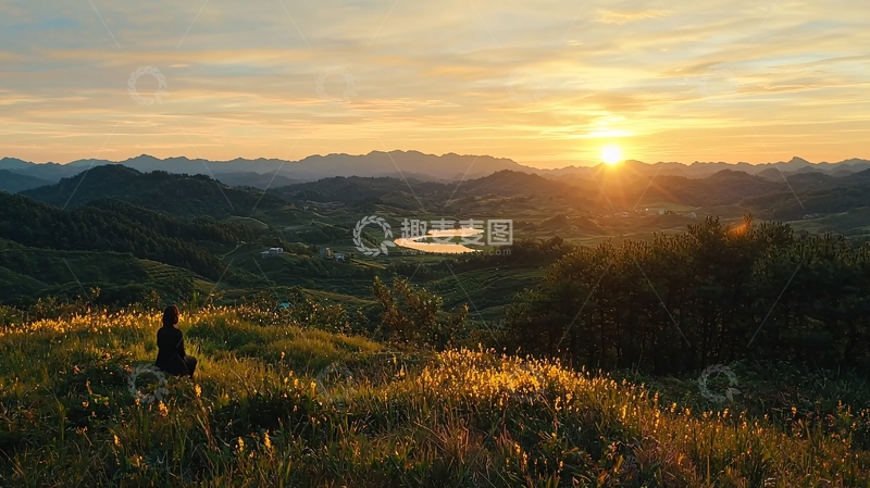 高清大图下载【趣麦麦图】日落时分高清图片