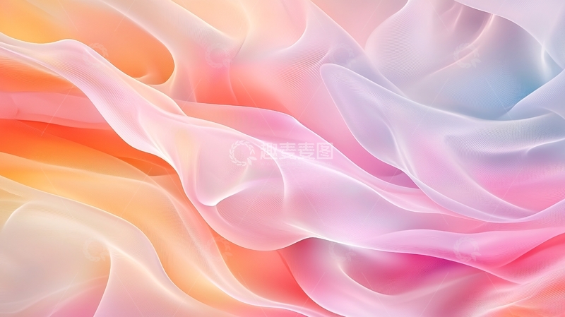 高清大图下载【趣麦麦图】柔和波纹抽象背景