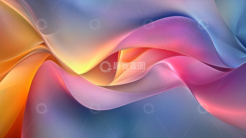高清大图下载【趣麦麦图】色彩流动抽象背景